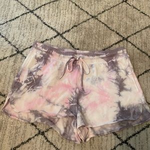 Tie dye shorts
